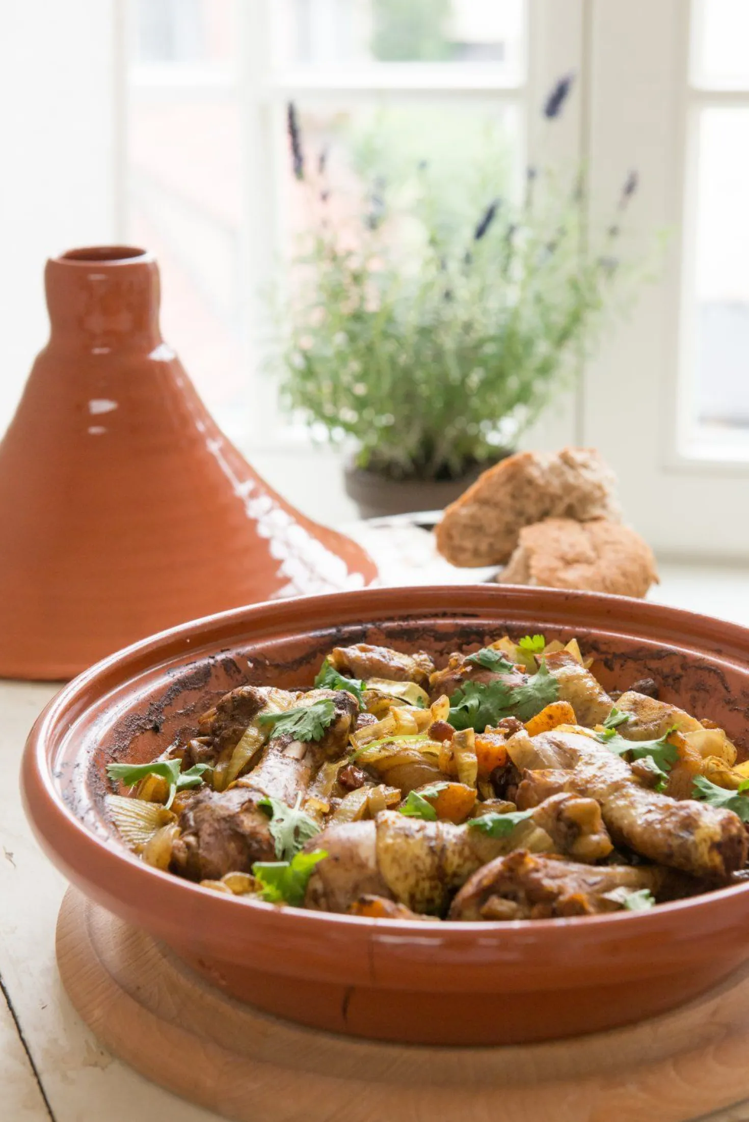 Tajine, rood aardewerk, 2-4 personen, Ø 24 cm