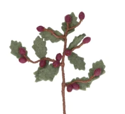 Tak paarse besjes, vilt, 37 cm