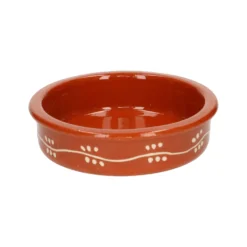 Tapasschaaltje met takjesslinger, terracotta, Ø 12 cm