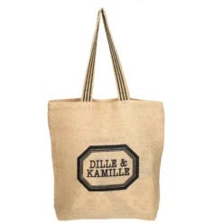 Tas, Dille & Kamille, jute met hengsel, 44 x 8 x 44 cm
