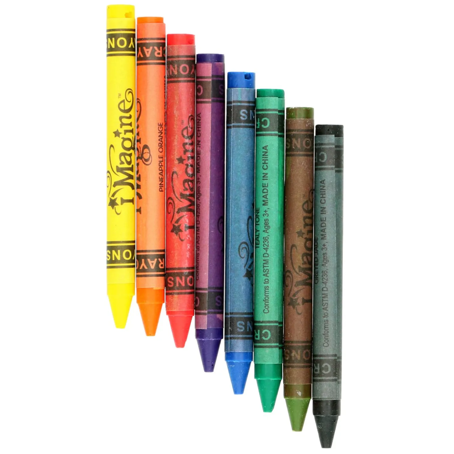 Textielkrijtjes, 8 stuks