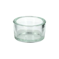 Theelichthouder, glas, Ø5 x H 2,5 cm
