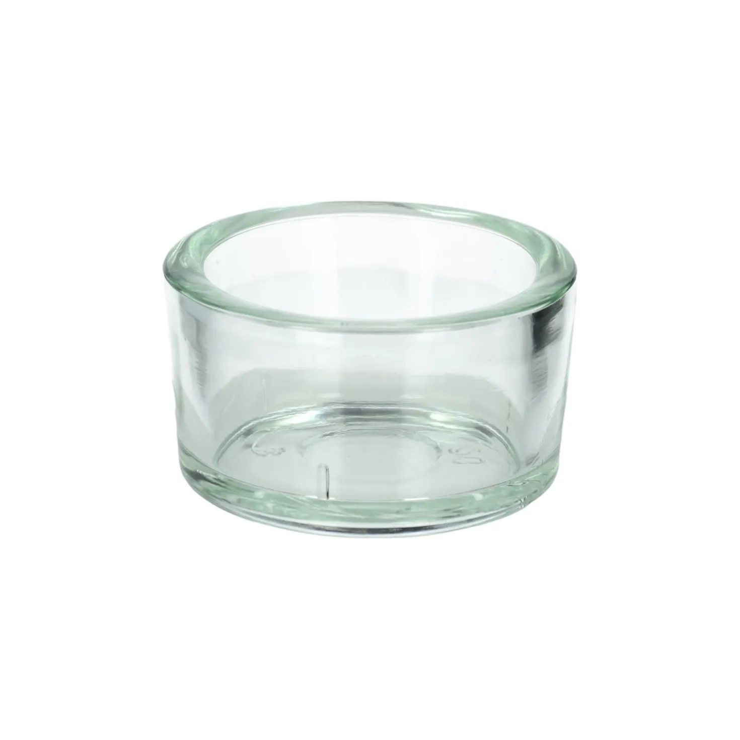 Theelichthouder, glas, Ø5 x H 2,5 cm