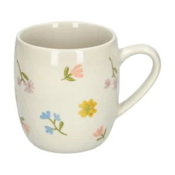 Theemok, steengoed, kleine bloemetjes, Ø 9,5 cm