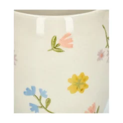 Theemok, steengoed, kleine bloemetjes, Ø 9,5 cm