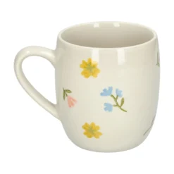 Theemok, steengoed, kleine bloemetjes, Ø 9,5 cm