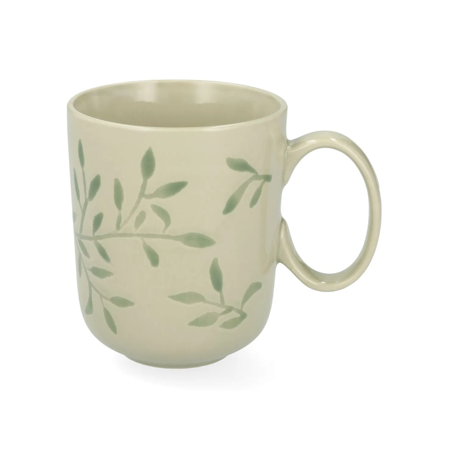 Theemok, steengoed, lichtgroen, takjes, 380 ml
