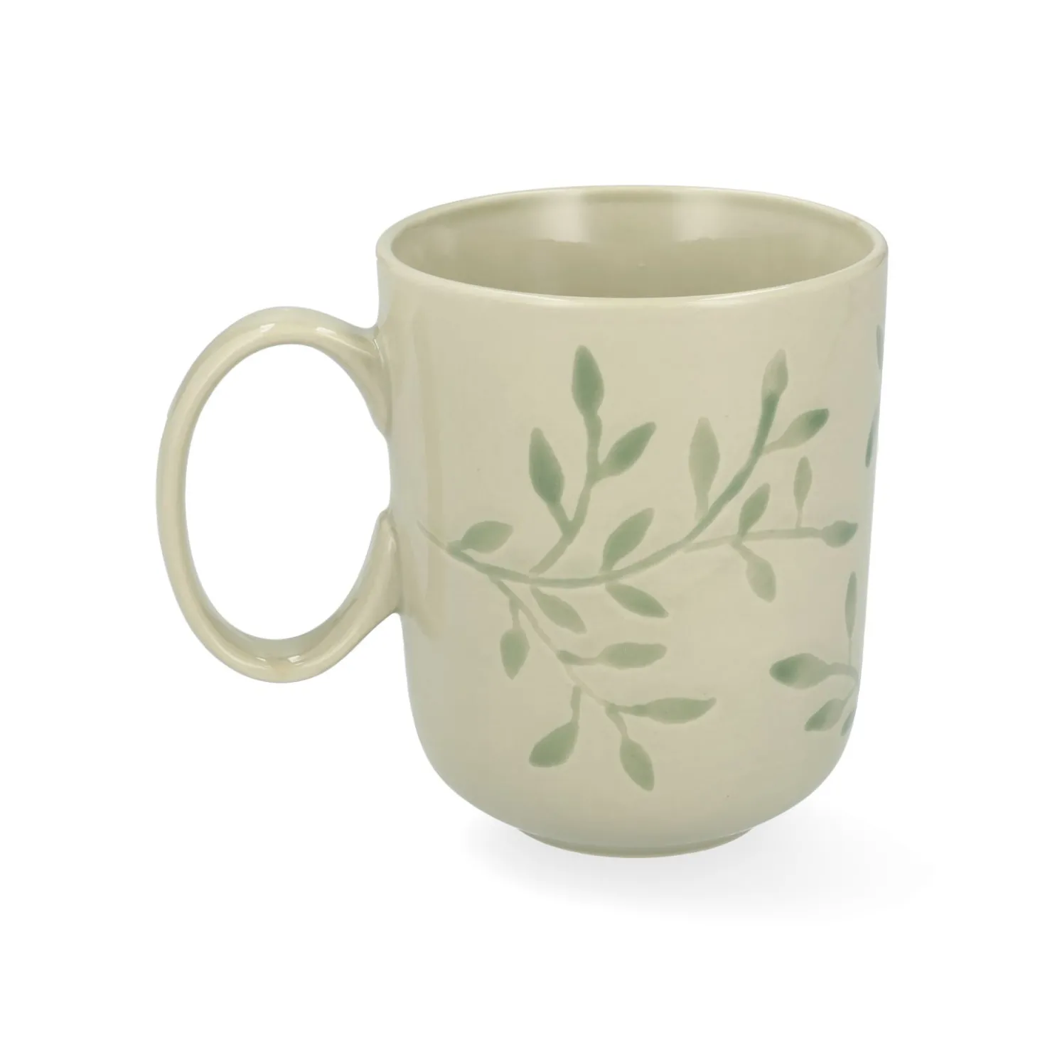 Theemok, steengoed, lichtgroen, takjes, 380 ml