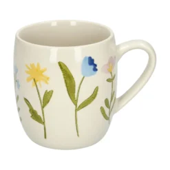 Theemok, steengoed, wilde bloemen, Ø 9,5 cm