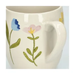 Theemok, steengoed, wilde bloemen, Ø 9,5 cm