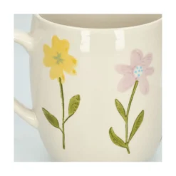 Theemok, steengoed, wilde bloemen, Ø 9,5 cm