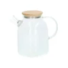 Theepot met bamboe deksel, glas, 1,6 l
