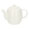 Theepot, organisch, porselein, wit, 1,2 liter