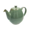 Theepot reactief glazuur, steengoed, groen, 1,8 l