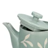 Theepot, steengoed, blauw, takjes, 1 liter