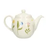 Theepot, steengoed, wilde bloemen, 1,3 liter