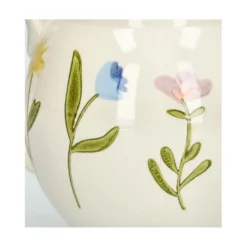 Theepot, steengoed, wilde bloemen, 1,3 liter