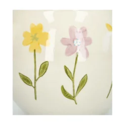 Theepot, steengoed, wilde bloemen, 1,3 liter