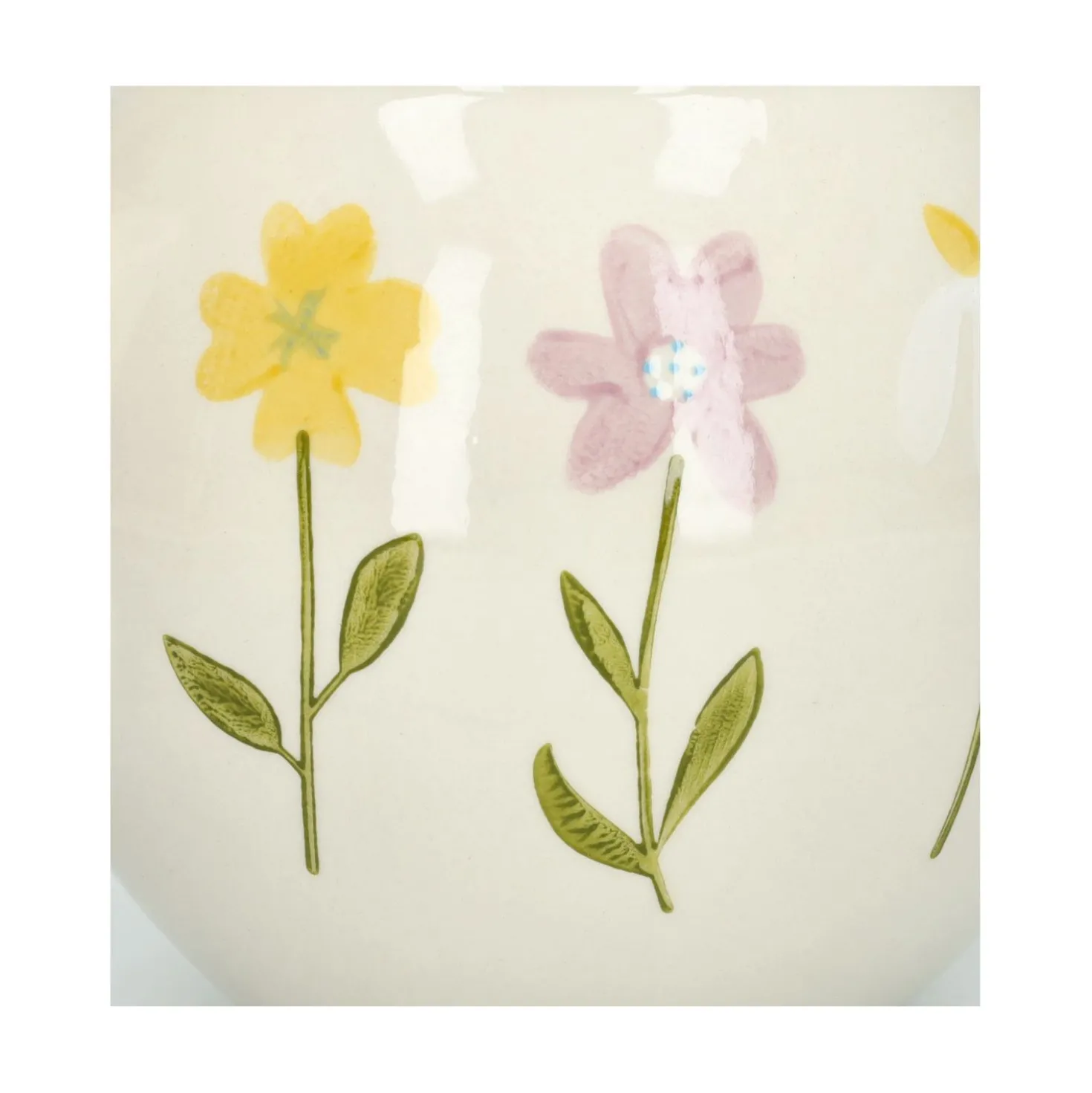Theepot, steengoed, wilde bloemen, 1,3 liter
