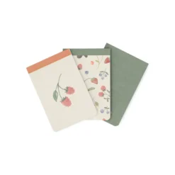 To do-blokjes, rood fruit, uni en madelief, set van 3, 24 x 8 cm