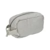 Toilettas middel, biologisch katoen, grijsblauw 20 x 12 x 9 cm
