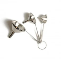 Trechtertjes, set van 3, rvs