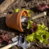Tuingereedschapset kind, zink en hout, 3-delig, 3+