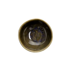 Uitlekbakje voor theezakje, steengoed, donkergroen, Ø9 X 3 cm