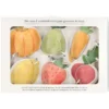 Uitsteekvormen, recycled rvs, groente & fruit, set van 6