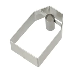 Uitsteekvorm hangtag, recycled rvs