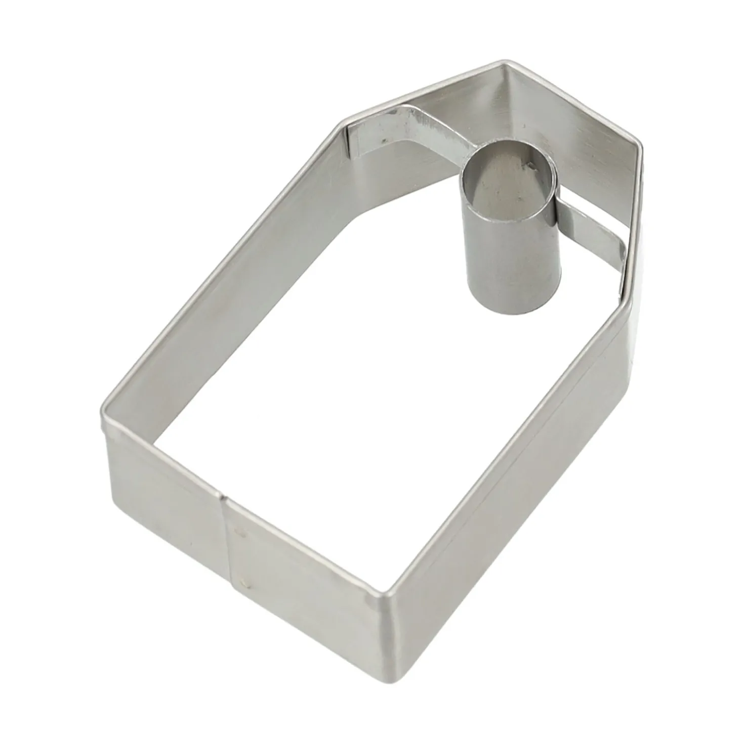 Uitsteekvorm hangtag, recycled rvs