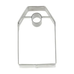 Uitsteekvorm hangtag, recycled rvs