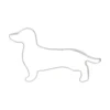 Uitsteekvorm hond, recycled rvs