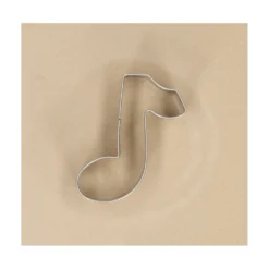 Uitsteekvorm muzieknoot, recycled rvs