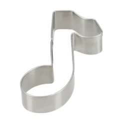 Uitsteekvorm muzieknoot, recycled rvs