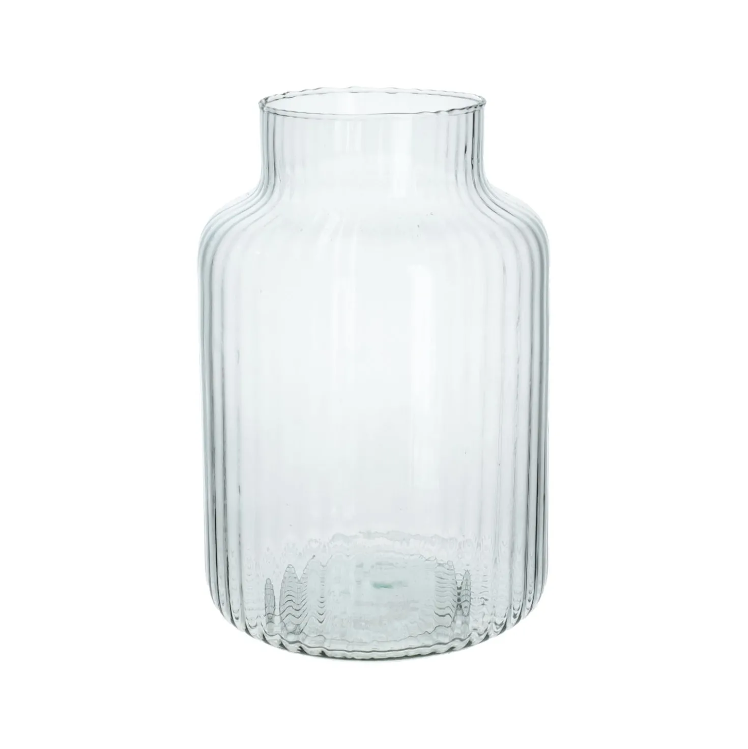 Vaas, gerecycled glas, transparant, Ø17 cm