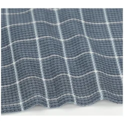 Vaatdoekje, bio-katoen, denimblauw ruitje