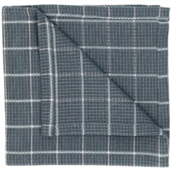 Vaatdoekje, bio-katoen, denimblauw ruitje
