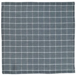 Vaatdoekje, bio-katoen, denimblauw ruitje