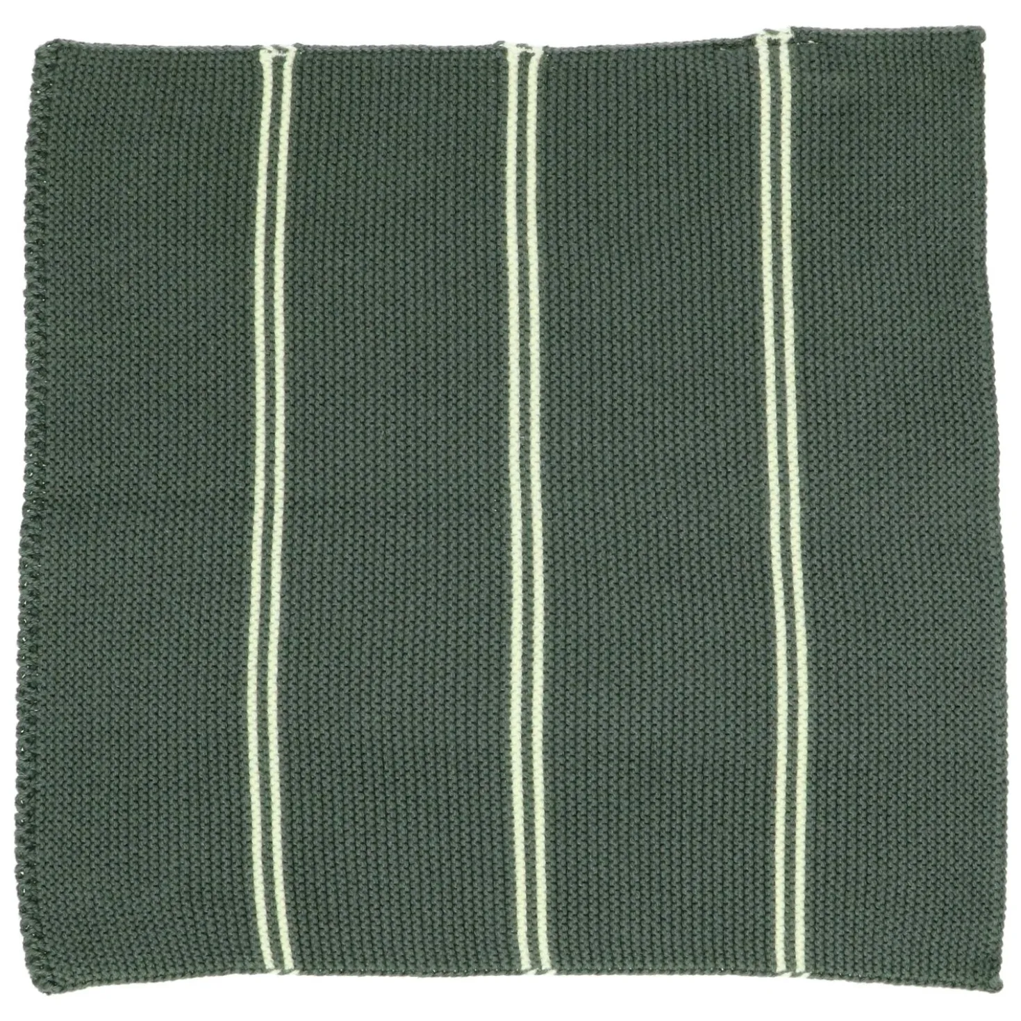 Vaatdoekjes, gebreid katoen, donkergroen, 2 stuks, 25 x 25 cm