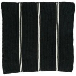 Vaatdoekjes, gebreid katoen, donkergrijs, 2 stuks, set 2, 25 x 25 cm