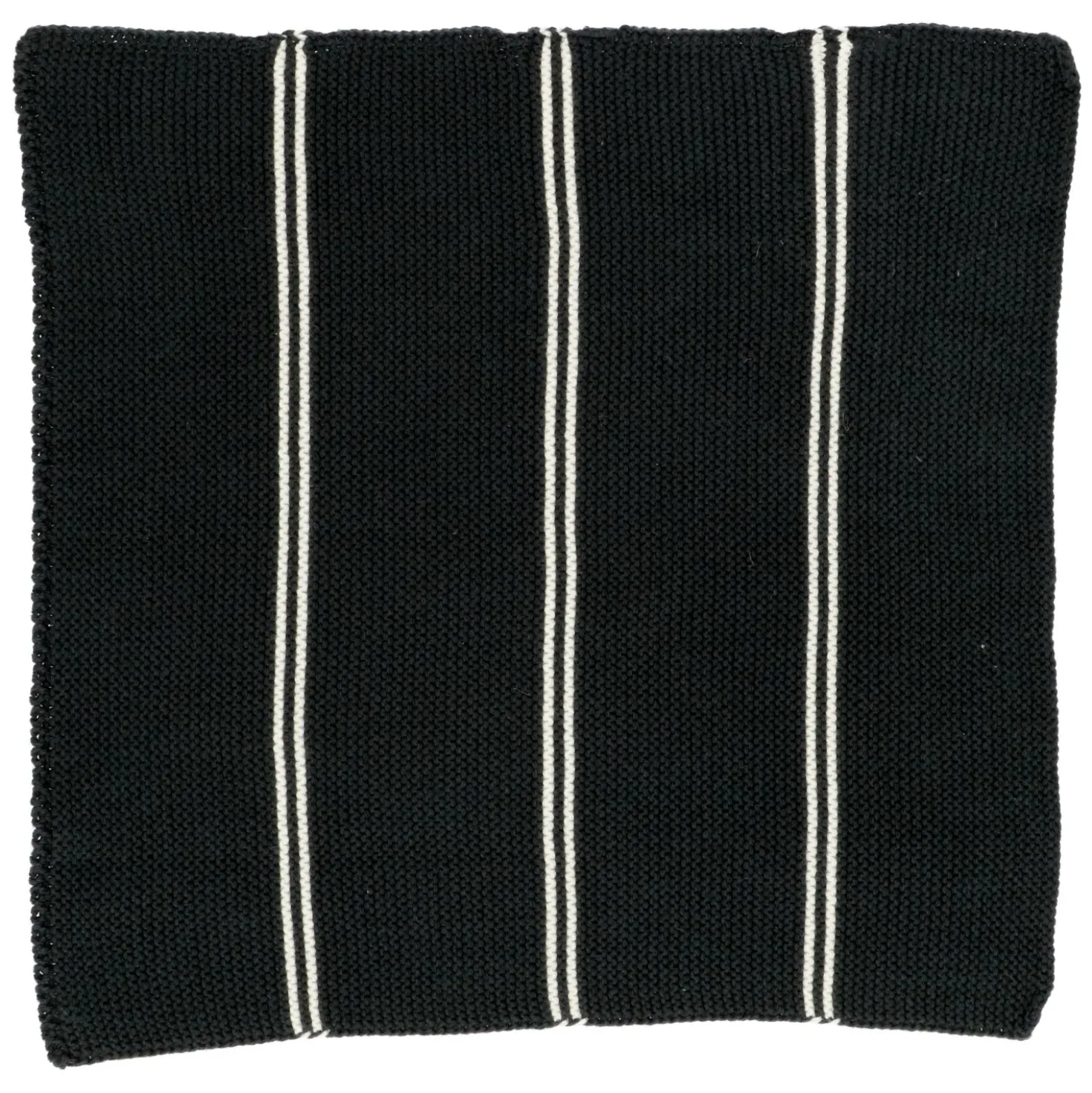 Vaatdoekjes, gebreid katoen, donkergrijs, 2 stuks, set 2, 25 x 25 cm