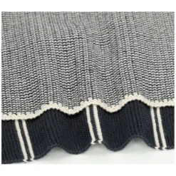 Vaatdoekjes, gebreid katoen, donkergrijs, 2 stuks, set 2, 25 x 25 cm