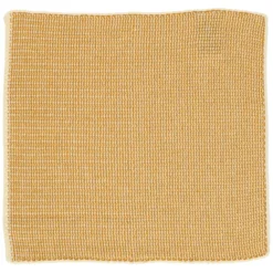 Vaatdoekjes, gebreid katoen, okergeel, 2 stuks, 25 x 25 cm