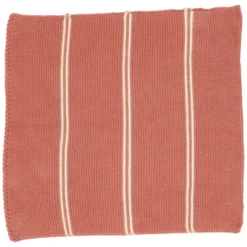 Vaatdoekjes, gebreid katoen, oudroze, 2 stuks, 25 x 25 cm