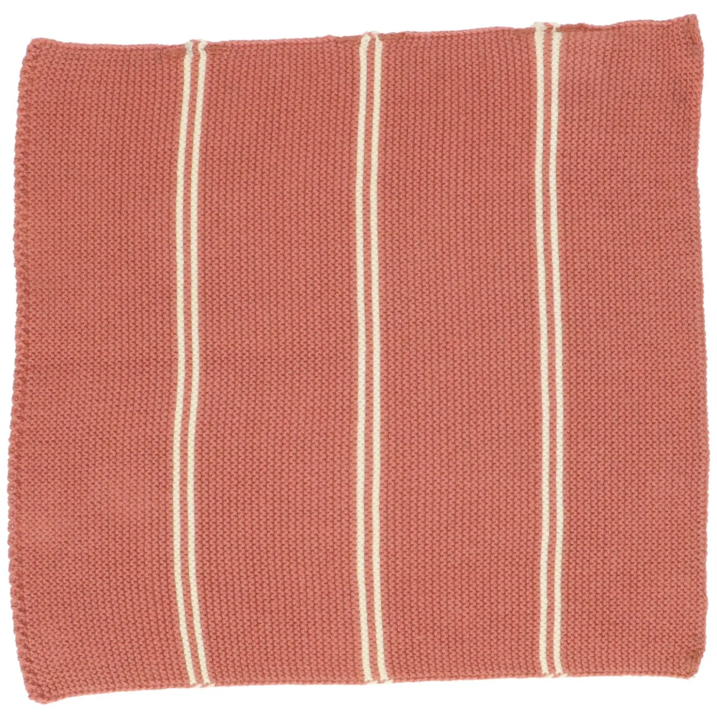 Vaatdoekjes, gebreid katoen, oudroze, 2 stuks, 25 x 25 cm