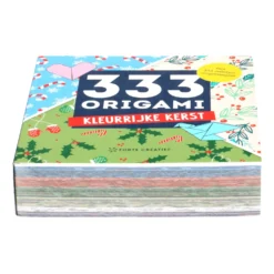 333 vellen origami papier, kleurrijke kerst