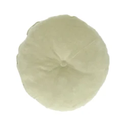 Velours kussen, bio-katoen, celadon, rond