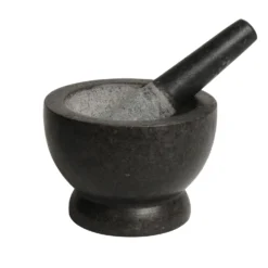 Vijzel, zwart graniet, Ø 17 cm