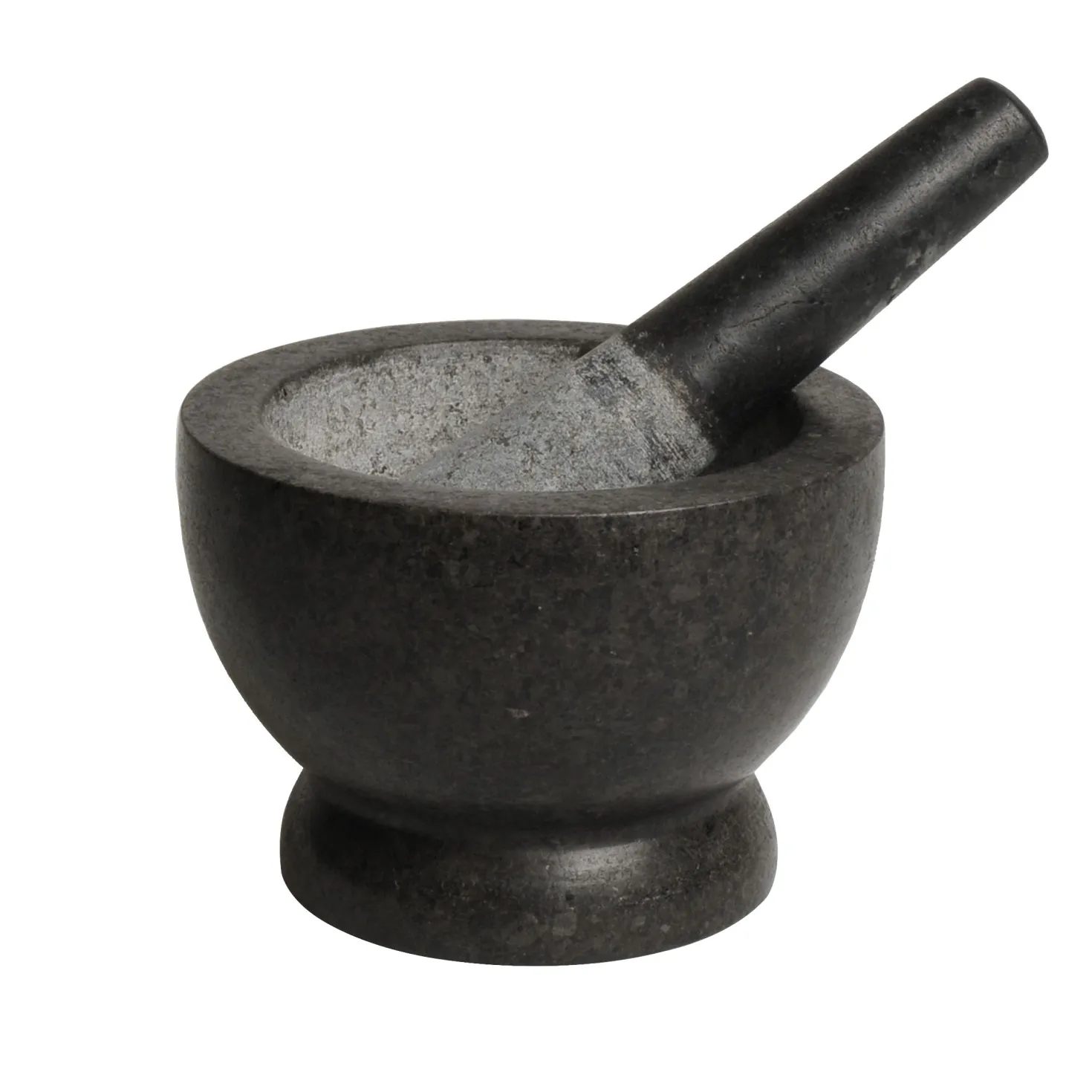 Vijzel, zwart graniet, Ø 17 cm